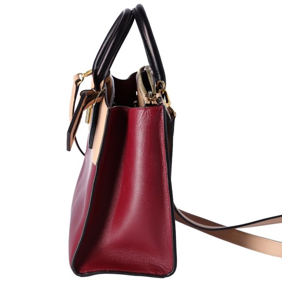 Louis Vuitton City Steamer PM Beige Bordeaux Colorblock Small Satchel Handbag - Picture 6 of 17